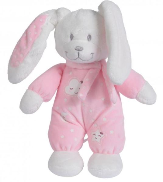 Nicotoy Peluche Lapin Rose - 30 cm